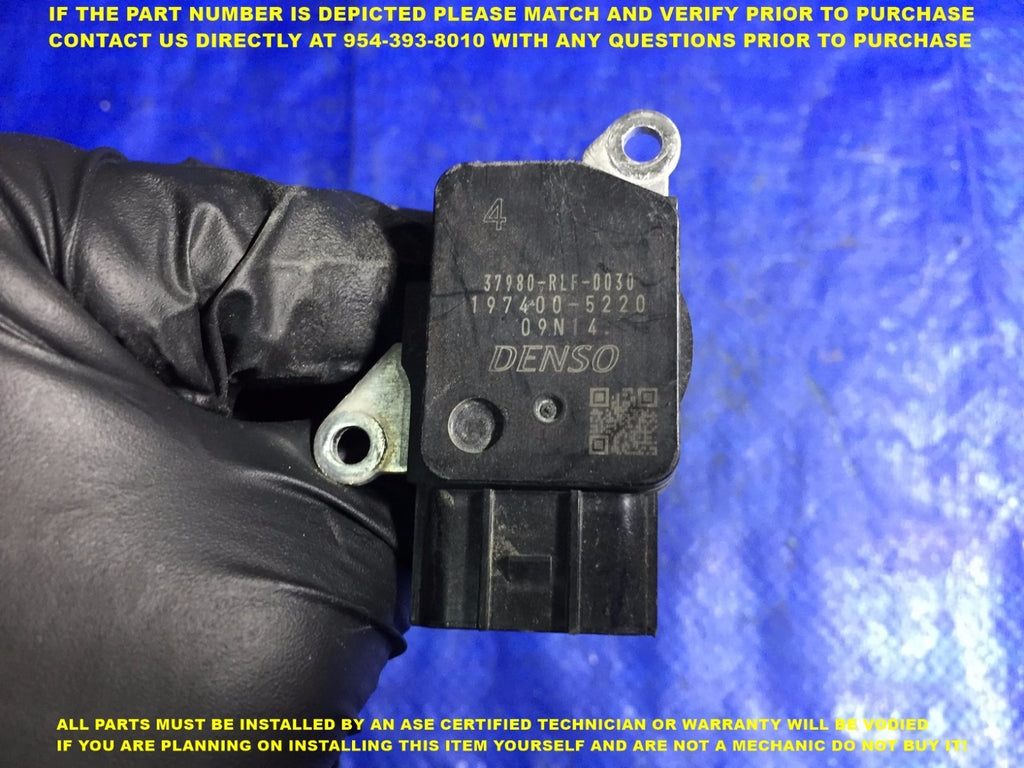 08 09 10 11 12 Honda Accord CRV Mass air flow meter sensor 37980 R11 A010 M1 OEM0