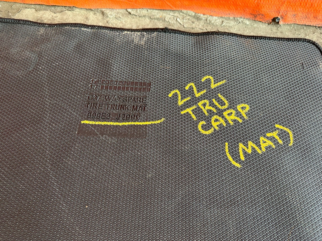 2017 INFINITI Q50 RED SPORT 400 REAR TRUNK FLOOR MAT LINING BLACK CARPET OEM 2227