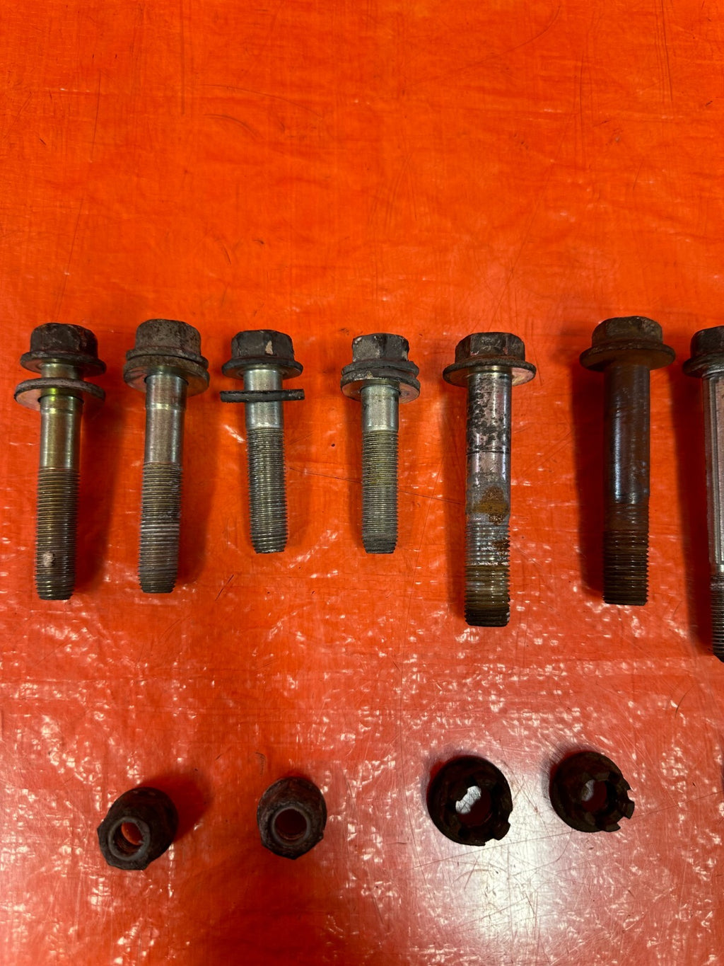 97 01 HONDA PRELUDE   REAR TRAILING ARM BOLTS NUTS HARDWARE   OEM #2596
