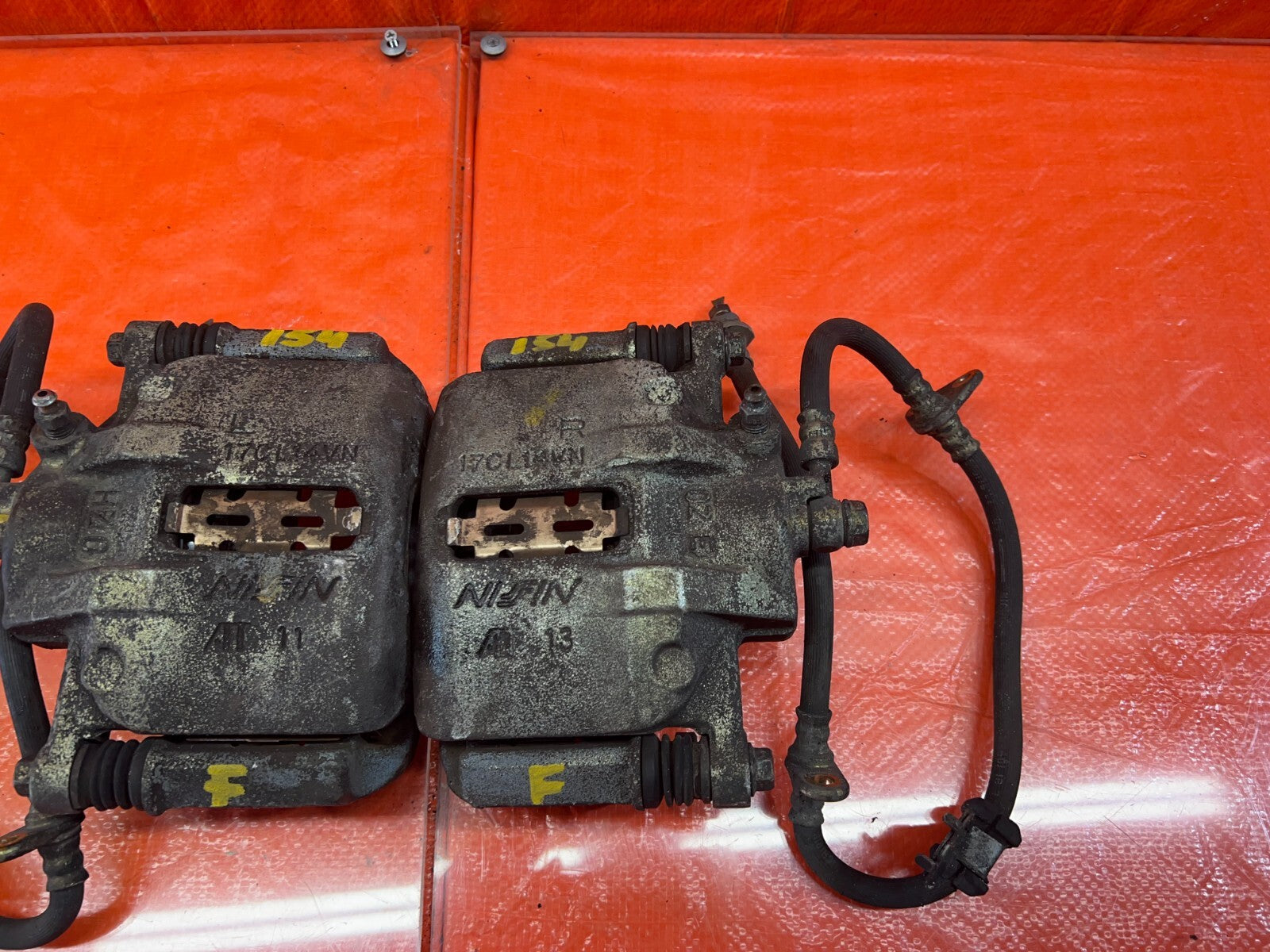 90 91 ACURA INTEGRA   FRONT BRAKE CALIPERS   LEFT RIGHT CALIPER SET   OEM #1545