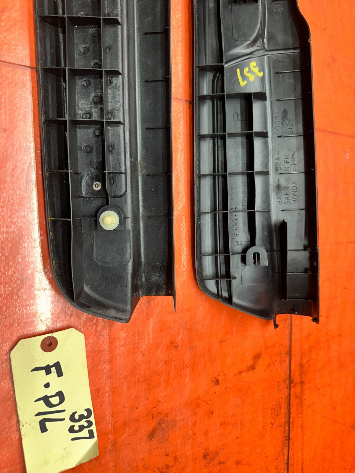 00-09 HONDA S2000 AP1 AP2 INTERIOR FLOOR PILLAR PLASTIC TRIMS SET OEM #3378