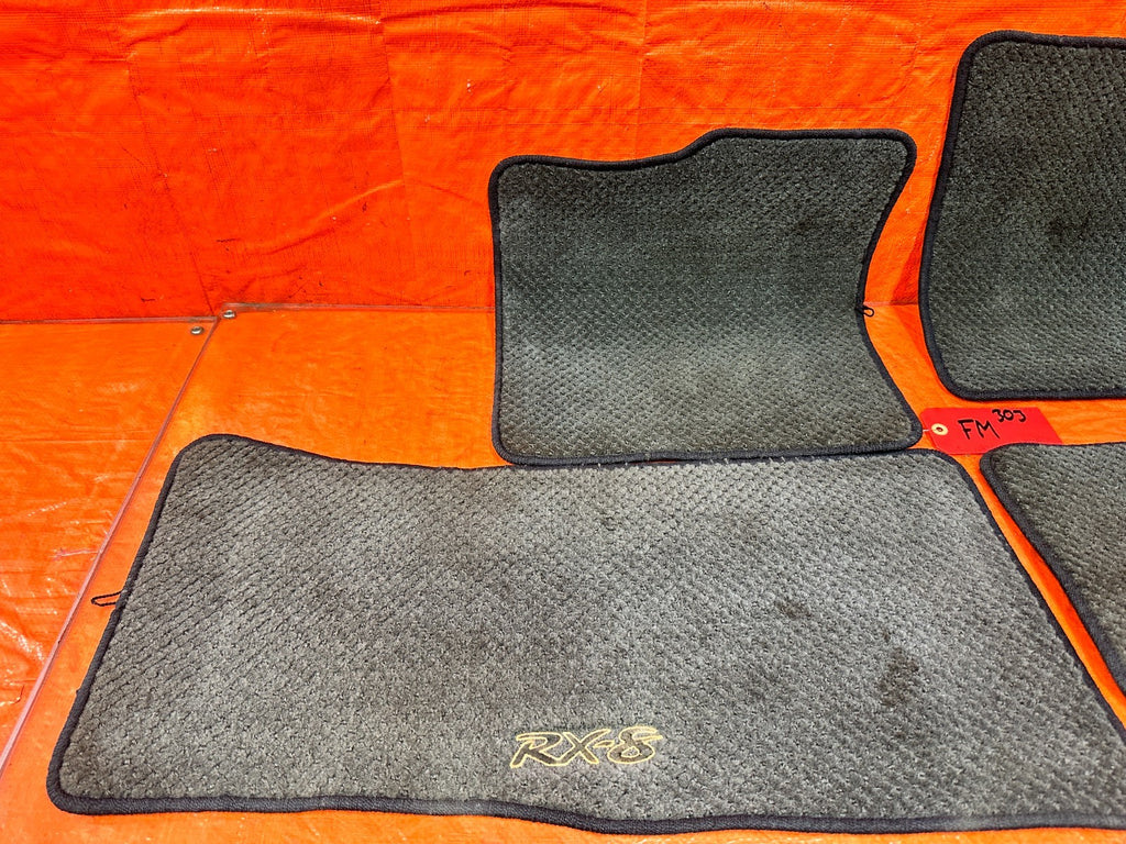 09 11 MAZDA RX8 RX 8   FLOOR MAT SET   LEFT RIGHT FRONT REAR   OEM FACOTRY 3037