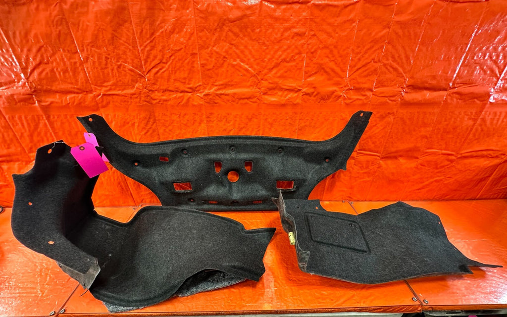 17 20 INFINITI Q60   TRUNK CARPET TRIM SET LEFT RIGHT CENTER MATS   OEM #2890