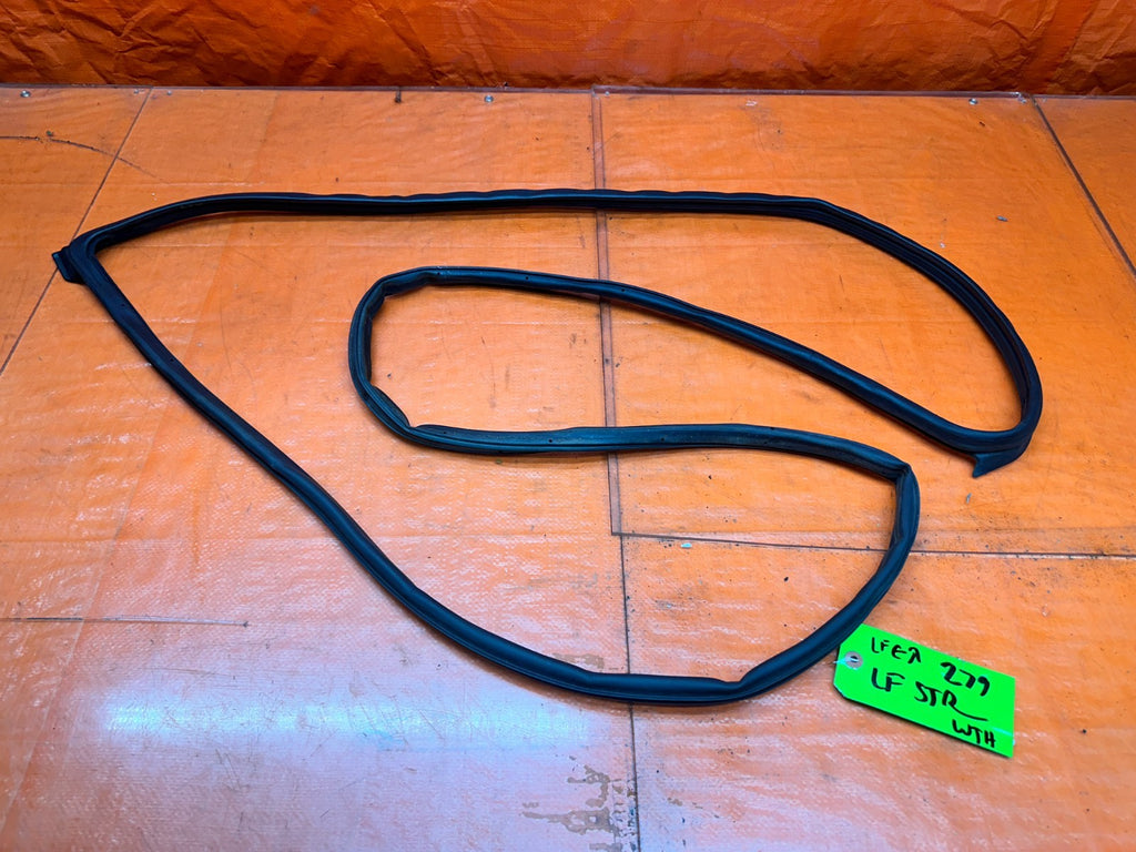 09-14 ACURA TSX 4D SEDAN DRIVER LEFT FRONT DOOR WEATHER STRIP SEAL RUBBER OEM #20