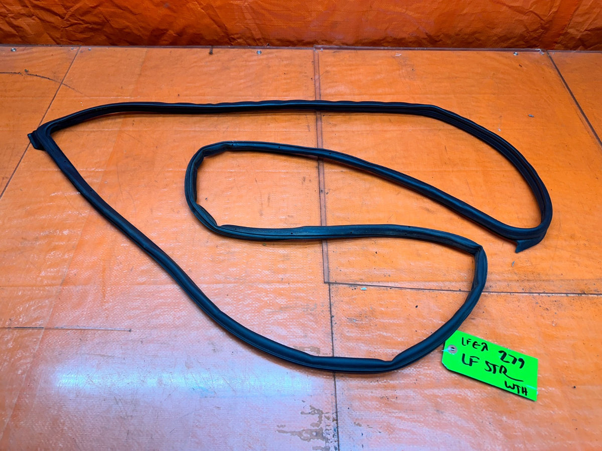 09-14 ACURA TSX 4D SEDAN DRIVER LEFT FRONT DOOR WEATHER STRIP SEAL RUBBER OEM #20