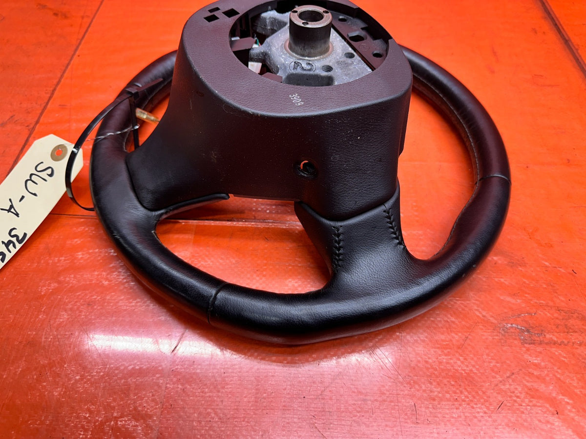 14-15 INFINITI Q50 3.7L AWD LEATHER STEERING WHEEL BARE MOUNTING FRAME OEM #34513