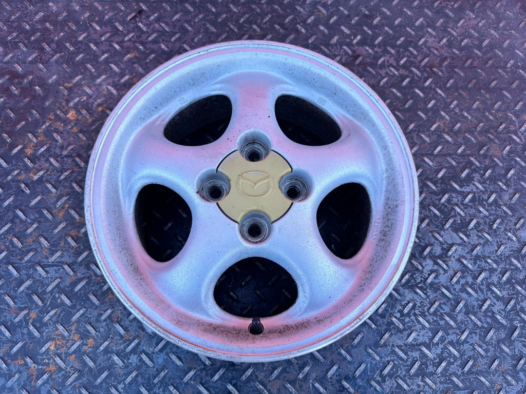 90 05 MAZDA MX 5 MIATA   5 SPOKE   14x6 +40MM FACTORY WHEEL RIM   OEM #26710