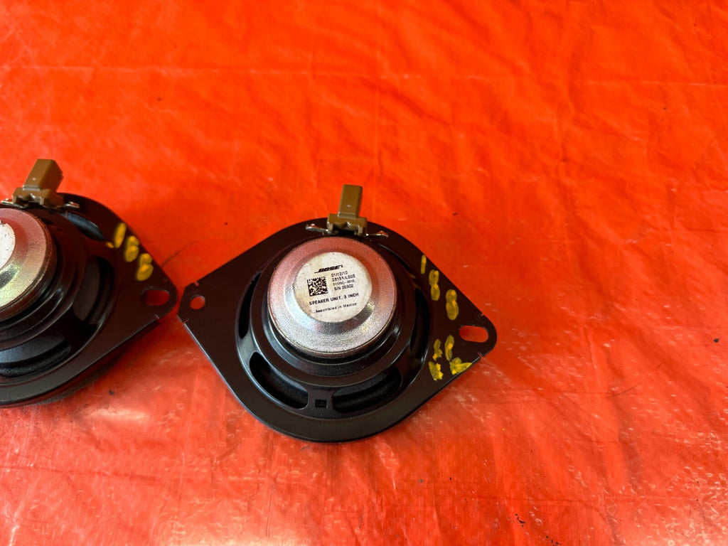 08 15 INFINITI G37 Q60 2D BOSE REAR QUARTER PANEL TRIM SPEAKERS LEFT & RIGHT 18812