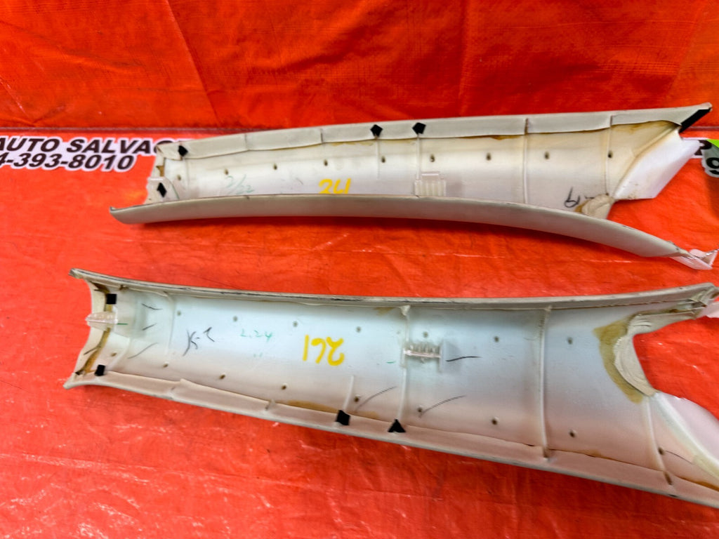 02 05 LEXUS SC430   LEFT & RIGHT A PILLARS   ECRU COLOR   OEM FACTORY #26111