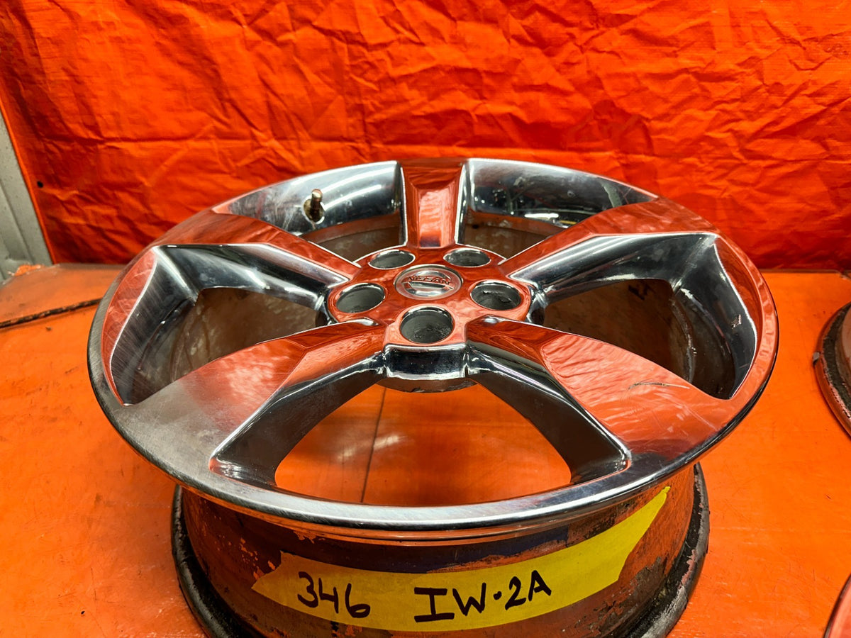 03-08 NISSAN 350Z - 5 SPOKE CHROME WHEELS RIMS - OEM FACTORY OE #34618