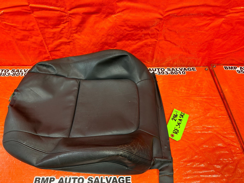 98 01 ACURA INTEGRA 2D GRAY PASSENGER RIGHT FRONT UPPER SEAT LEATHER SKIN OEM6