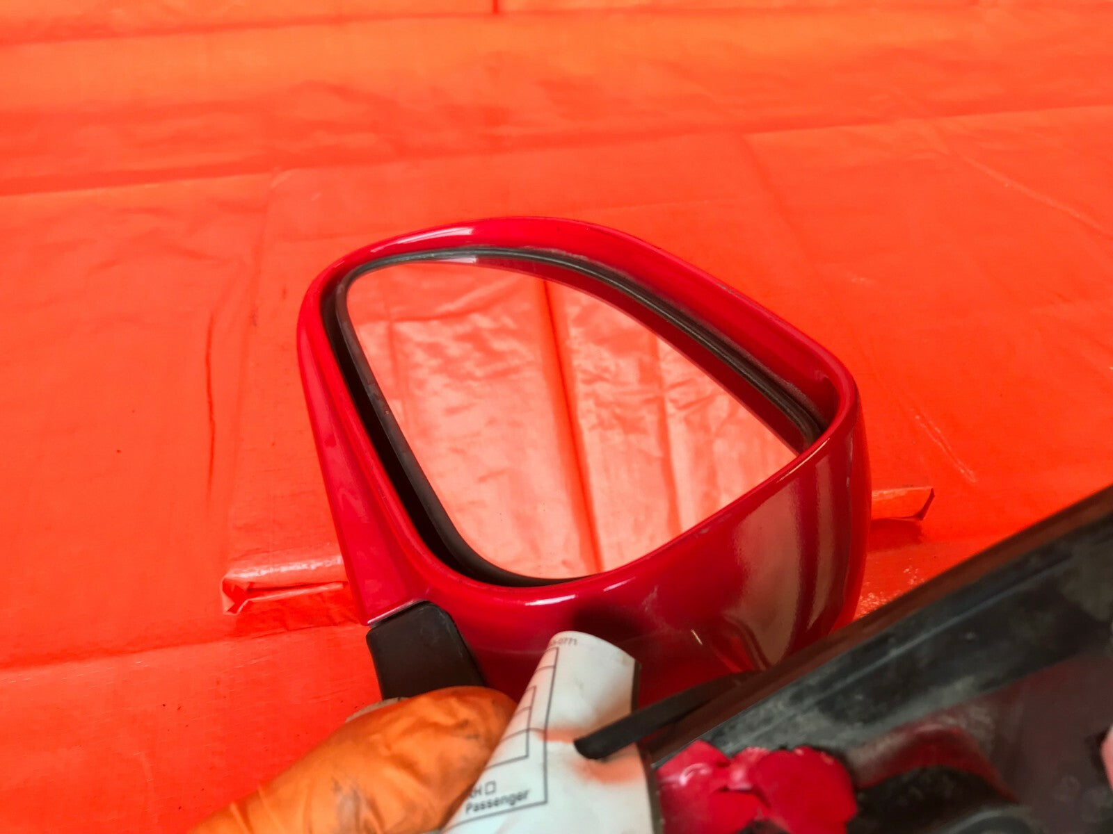 OEM 2005 05 SUZUKI RENO DRIVER LEFT SIDE VIEW MIRROR   RED   5 PIN8
