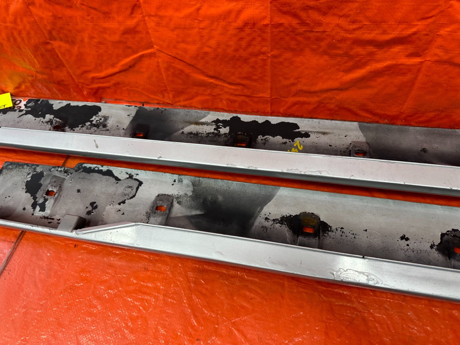 92 95 HONDA CIVIC 2D COUPE LEFT & RIGHT SIDE SKIRTS ROCKER MOLDING TRIM OEM #25716