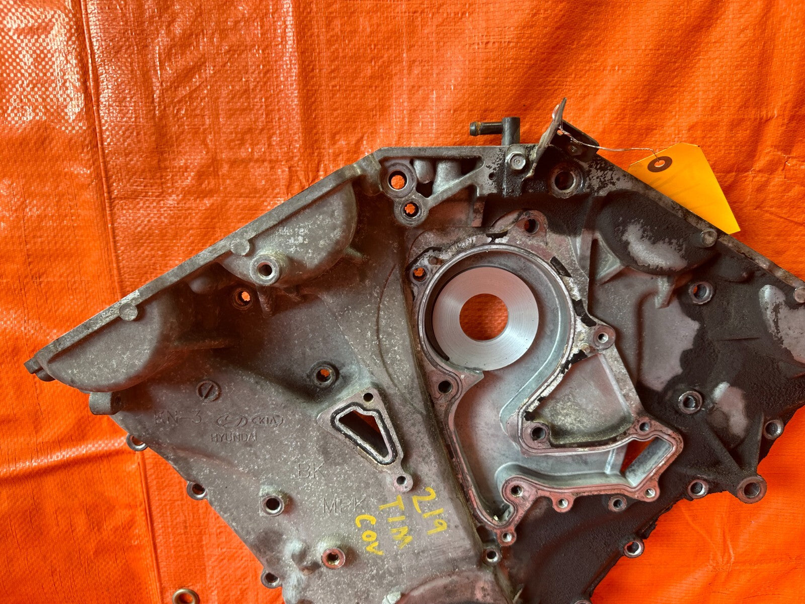 14 16 HYUNDAI GENESIS COUPE 3.8L   ENGINE MOTOR TIMING COVER   OEM FACTORY #2194