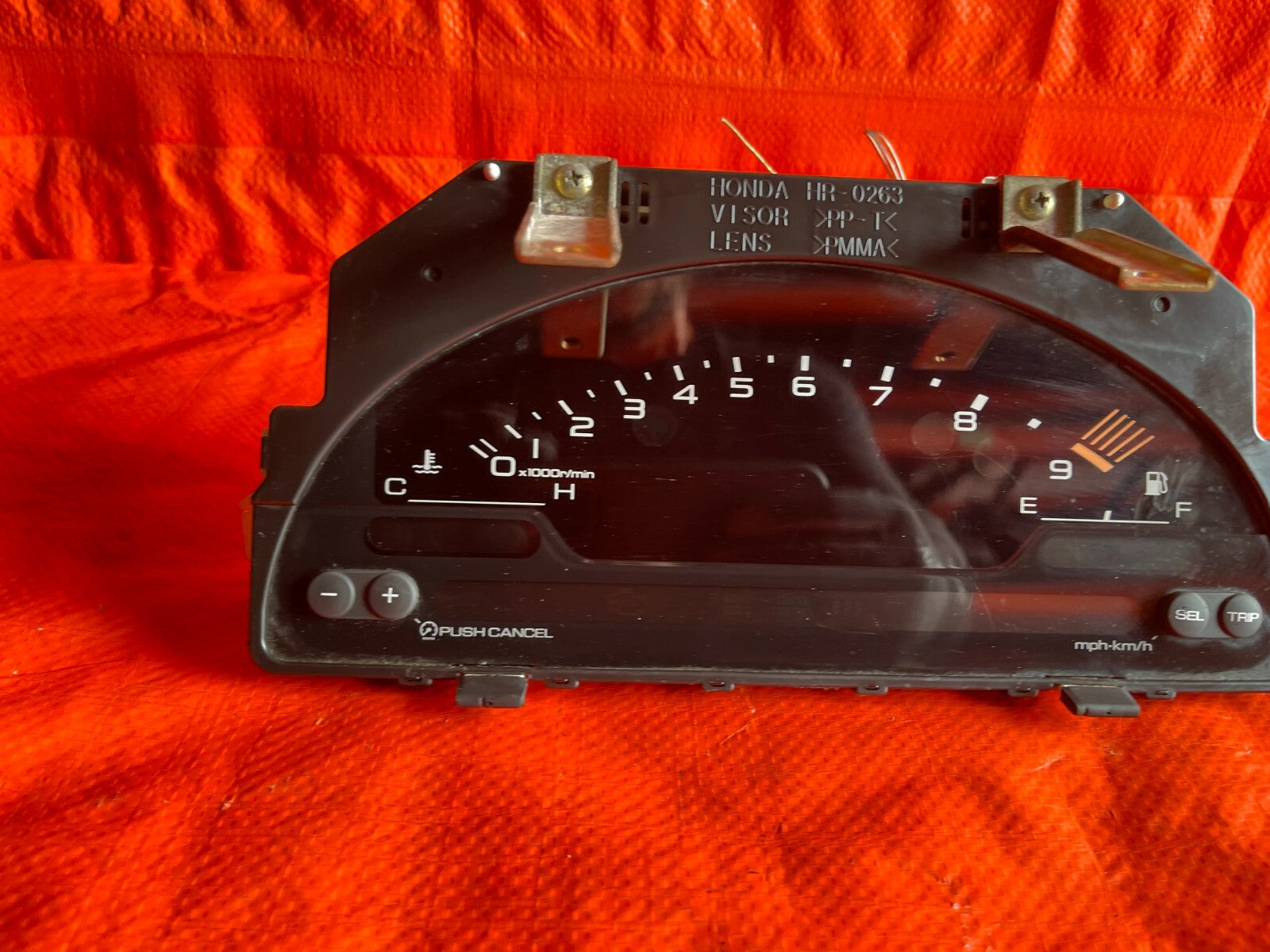 00 03 HONDA S2000 AP1 INSTRUMENT GAUGE CLUSTER SPEEDOMETER W/ PIG TAILS OEM #635