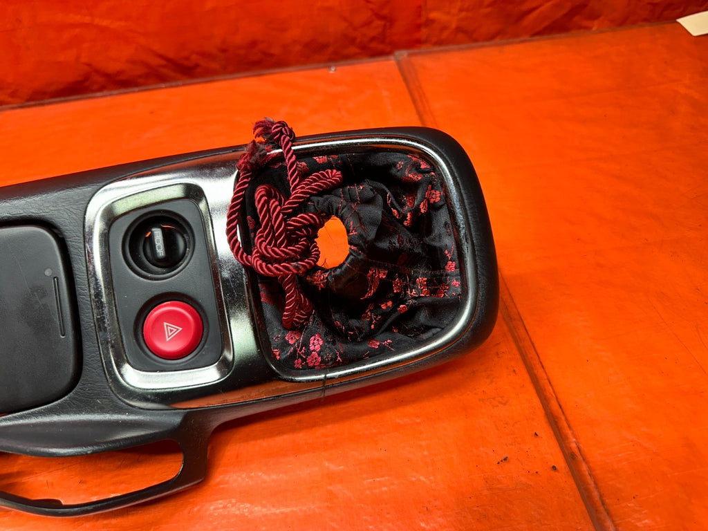 00 03 HONDA S2000 AP1 2.0L CENTER CONSOLE ARMREST SHIFTER TRIM BEZEL BLACK #337 4