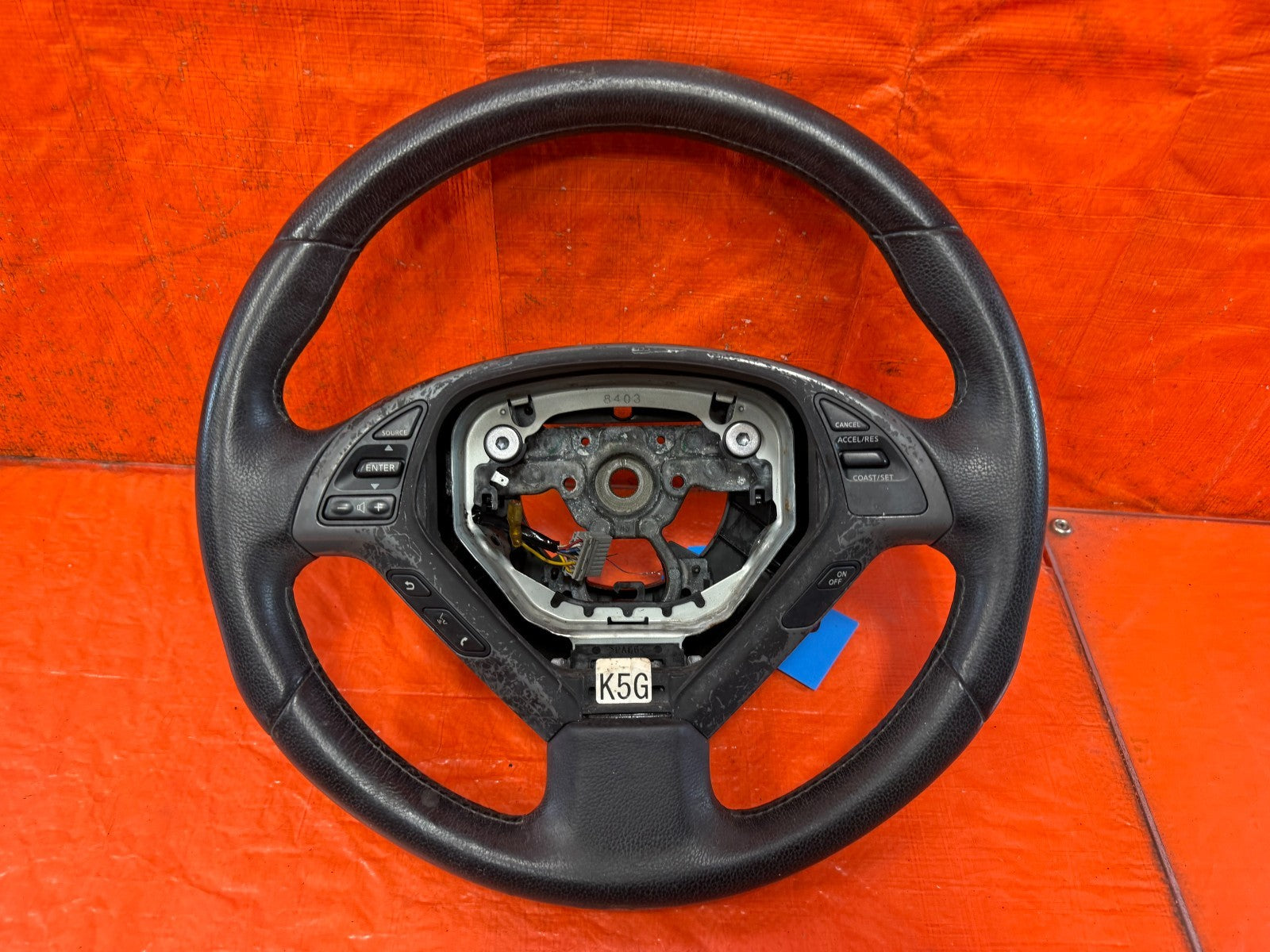 08 15 INFINITI G37 & Q60    2D COUPE  STEERING WHEEL   OEM #3280