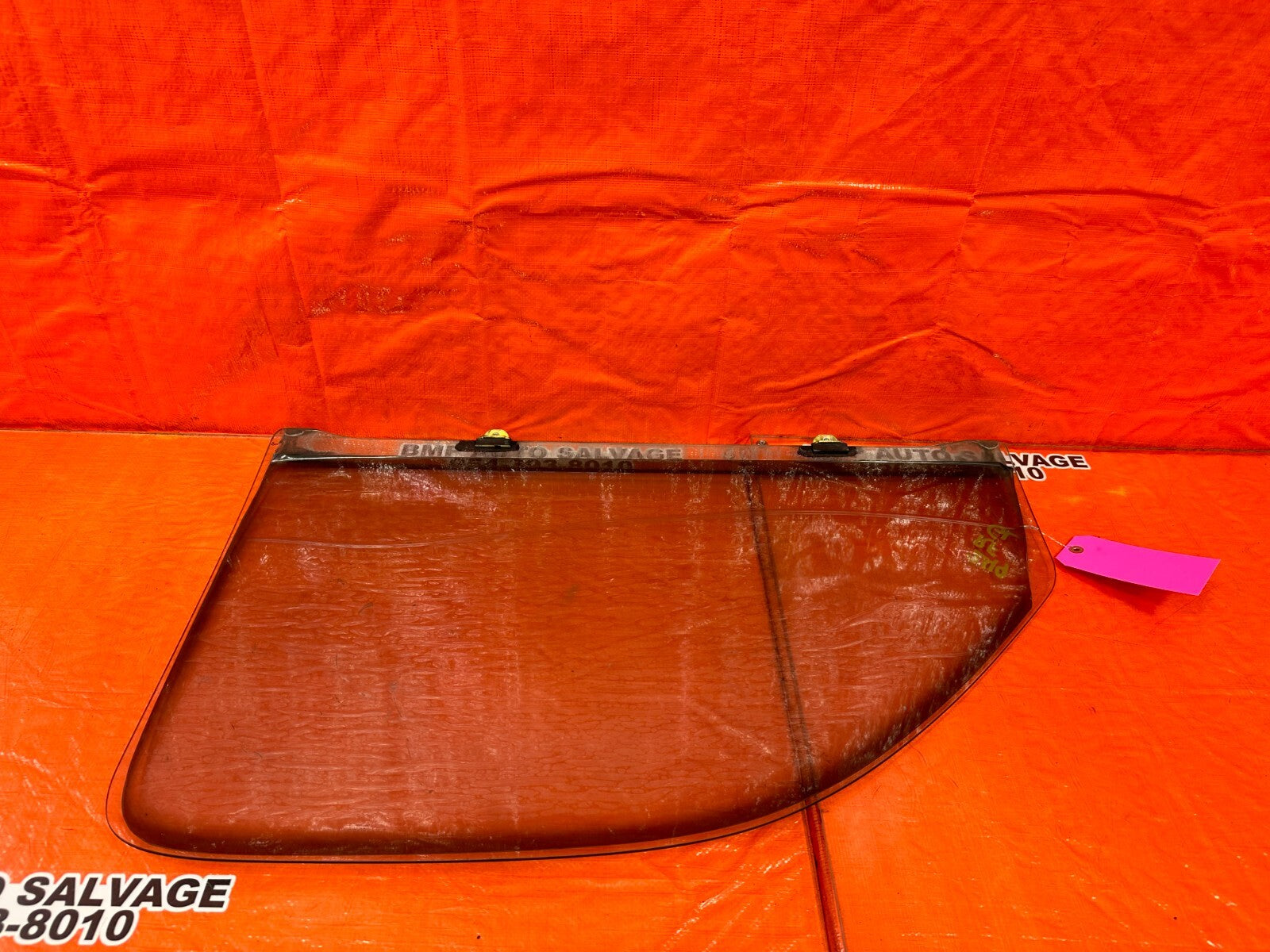 95 00 TOYOTA TACOMA   PASSENGER RIGHT FRONT DOOR GLASS WINDOW   OEM #2498