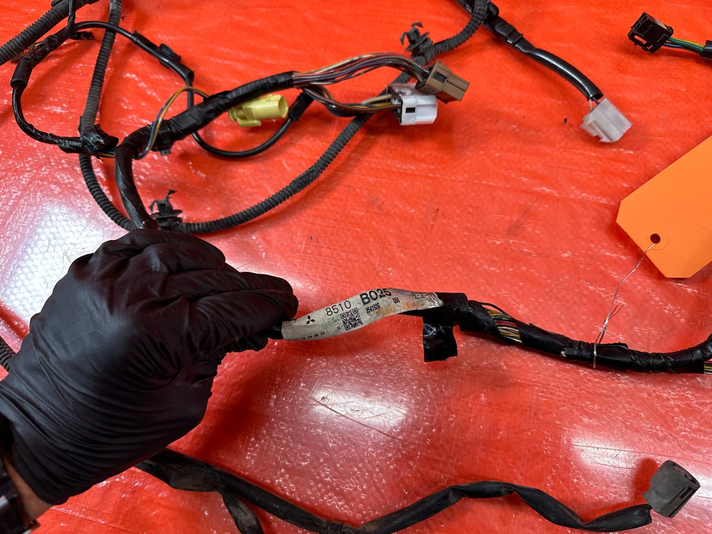 08 15 LANCER EVOLUTION X EVO 10 LEFT REAR CHASSIS WIRE HARNESS WIRING LOOM #21710
