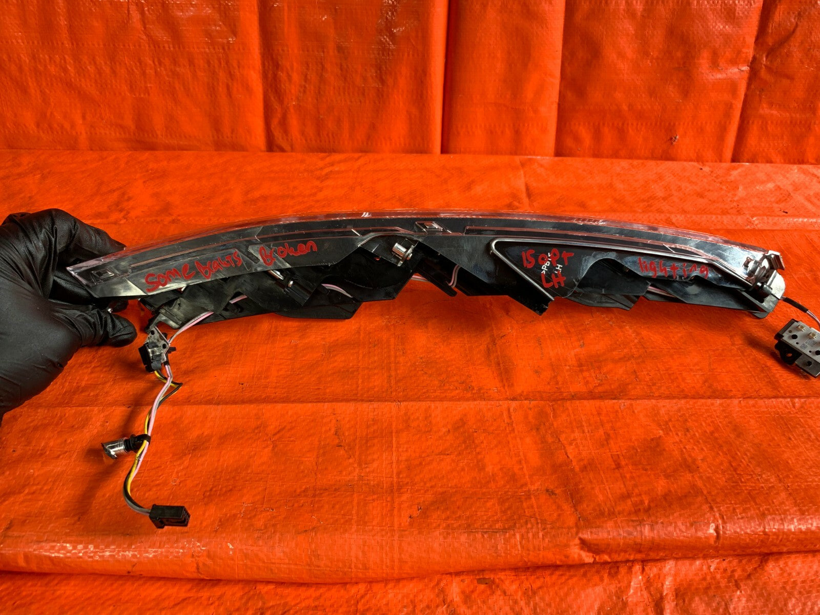 OEM 2015 15 KIA OPTIMA TOP LED STRIP HEADLIGHT   PARTS ONLY   REPLACEMENT9