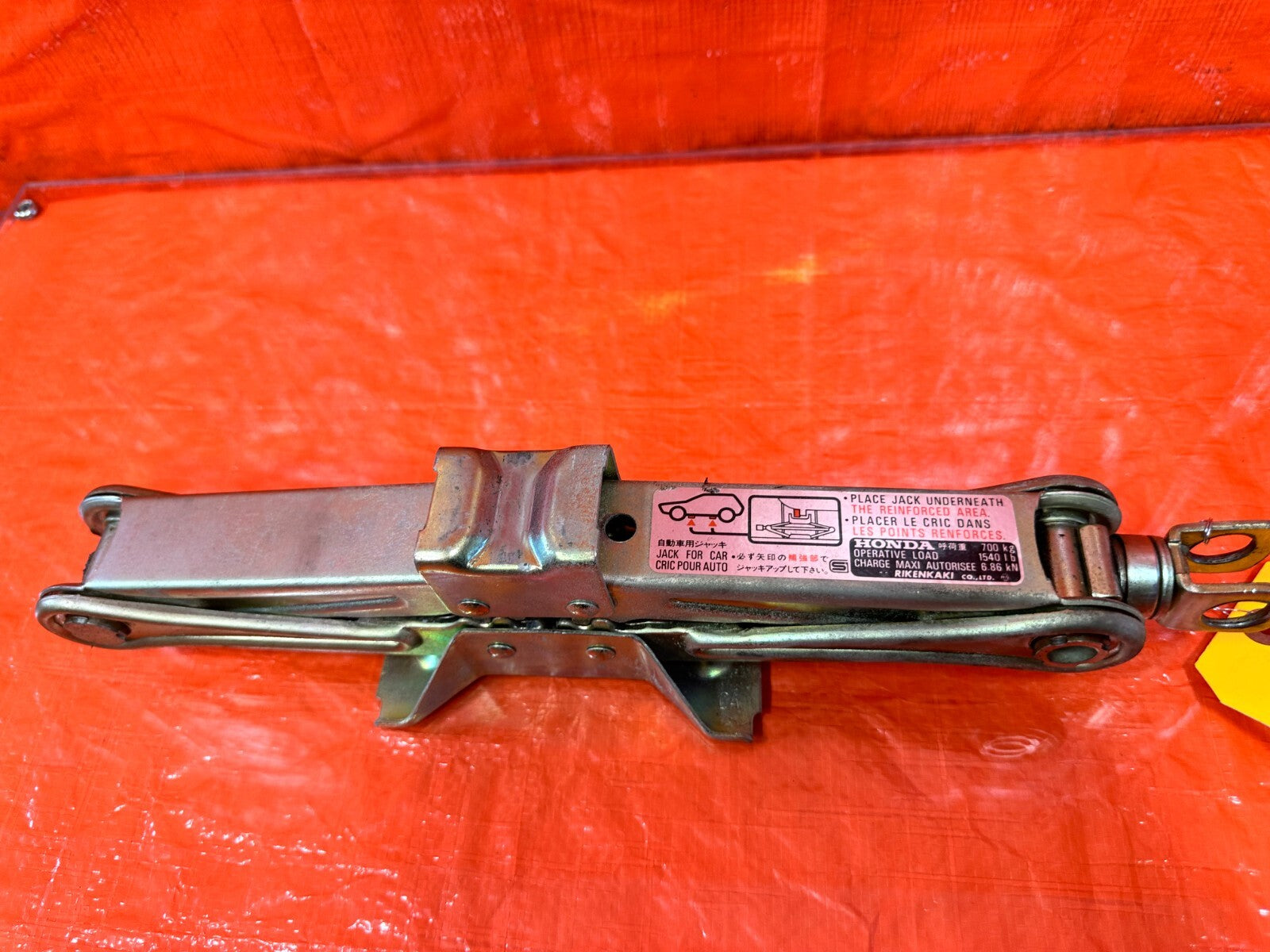 97 01 HONDA PRELUDE SPARE TIRE TOOL JACK   OEM #2637