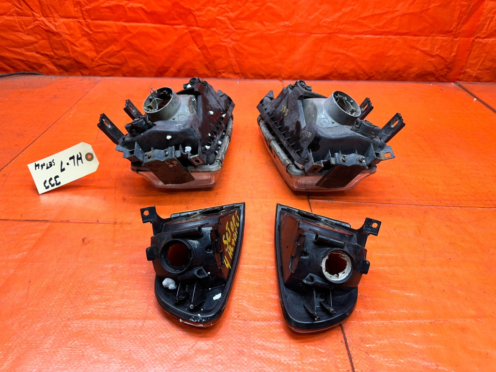 1992-1995 HONDA CIVIC 2D 3D HEADLIGHTS CORNER LIGHTS PAIR SET OEM #33319