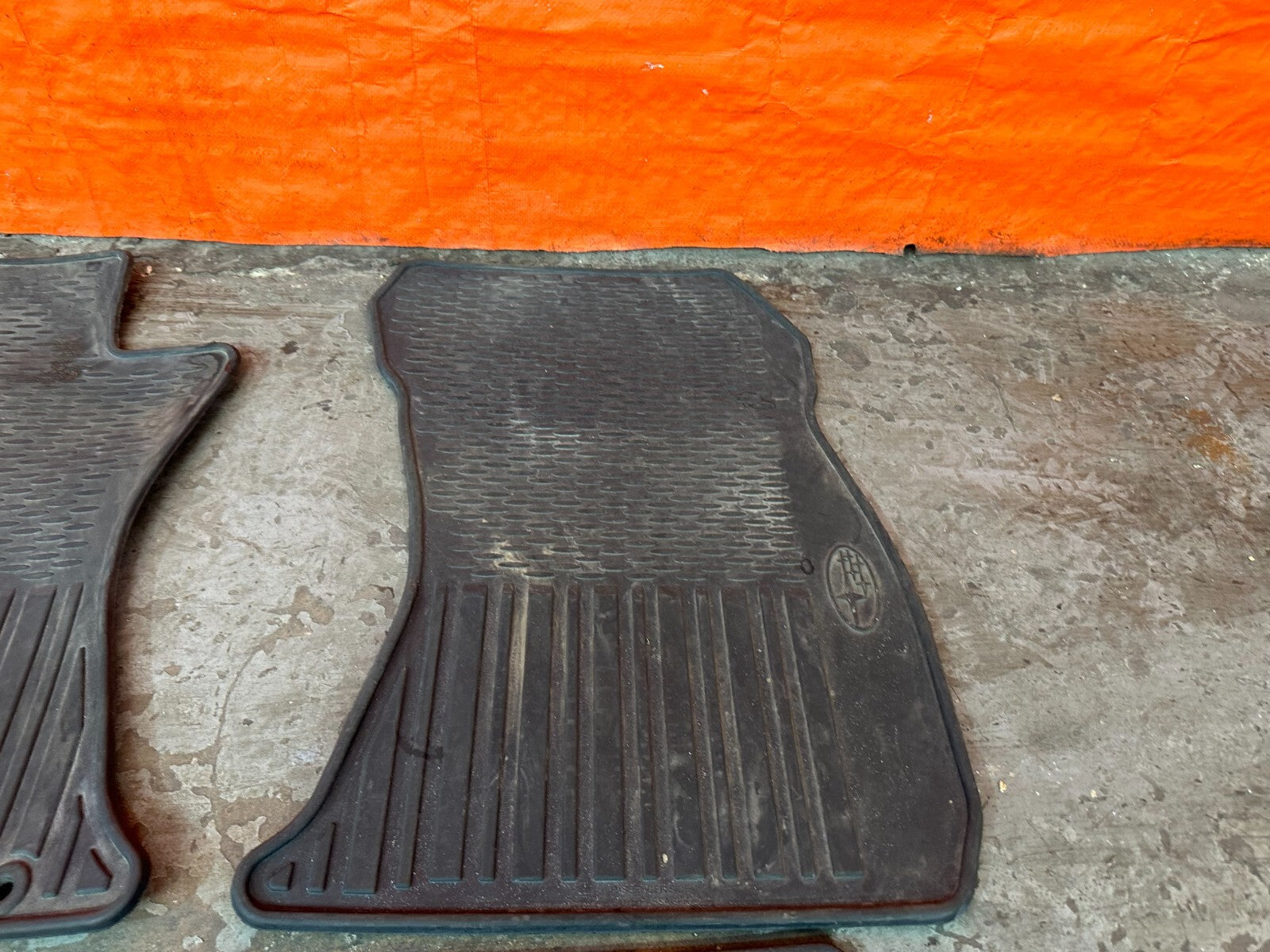 15 21 SUBARU WRX STI   FLOOR MATS   ALL SEASON   WEAR ON FRONT LEFT   OEM #1808