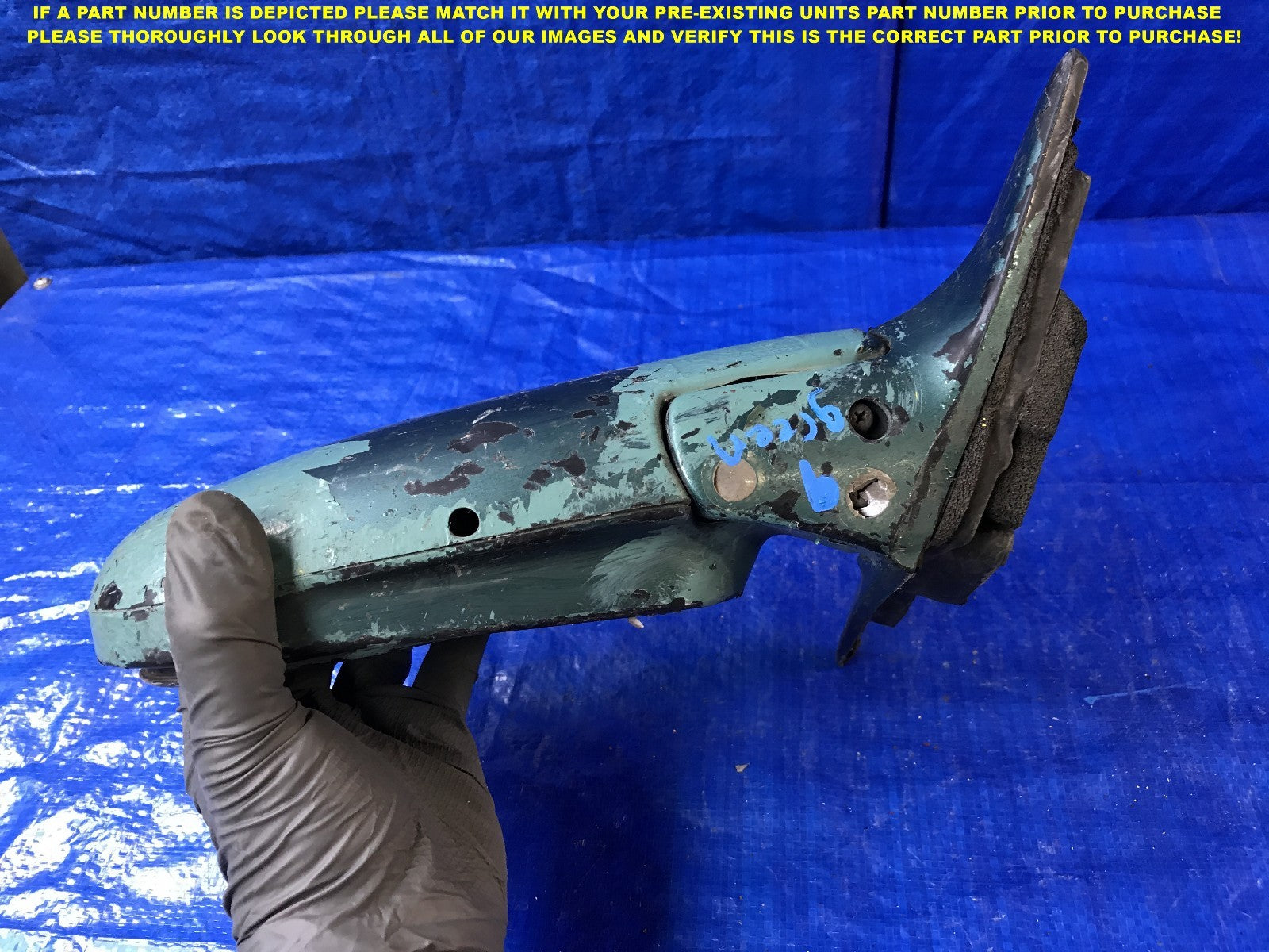 OEM 1990 1991 1992 1993 HONDA ACCORD PASSENGER RIGHT SIDE VIEW MIRROR    4