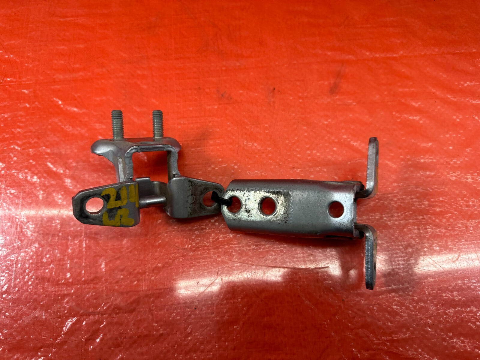 08 15 LANCER EVOLUTION X EVO 10   DOOR HINGE SET UPPER & LOWER LEFT REAR OEM 2147