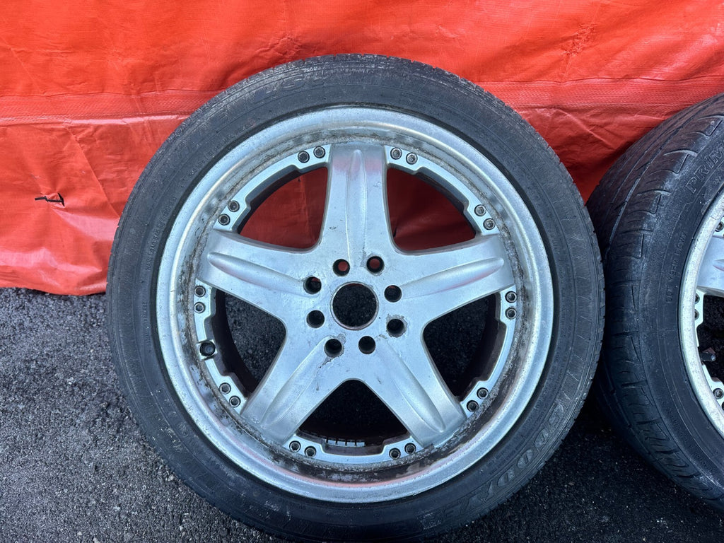 92 96 HONDA PRELUDE   5 SPOKE WHEELS AND TIRES   17 INCH   #27310