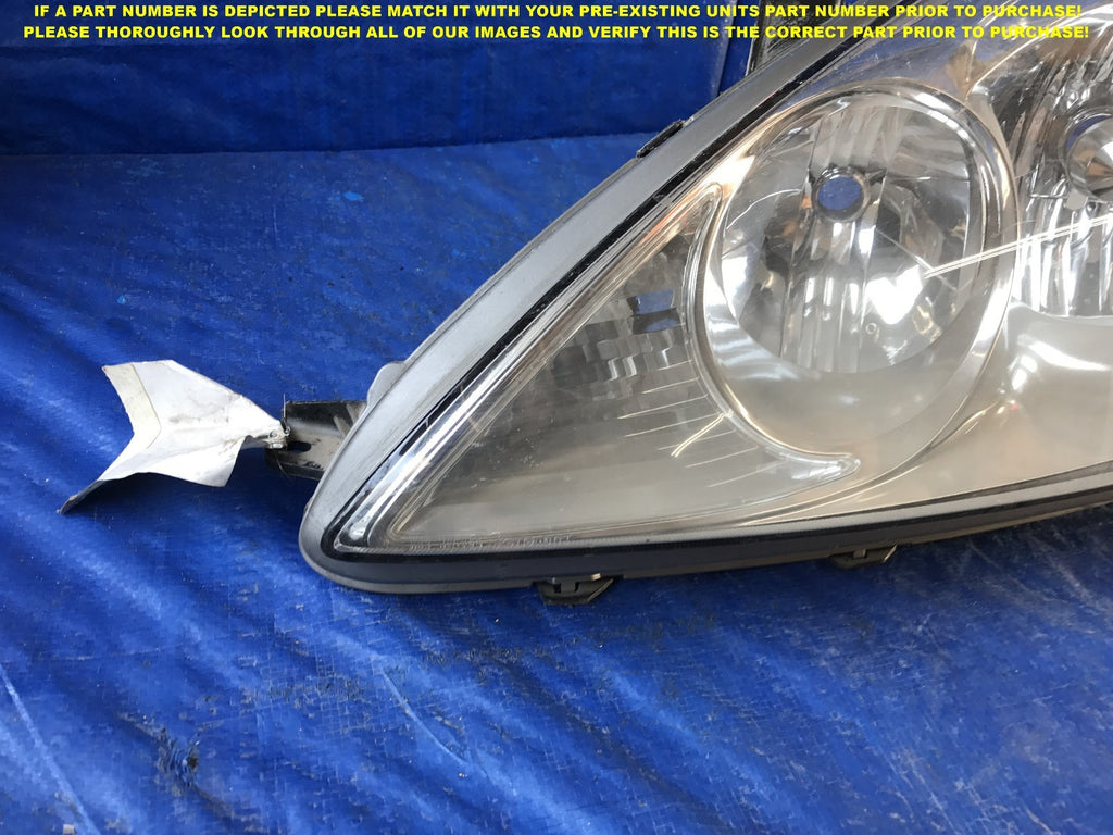 OEM 2005 2006 05 06 LEXUS ES330 HALOGEN MODEL DRIVER LEFT HEADLIGHT L LH 1