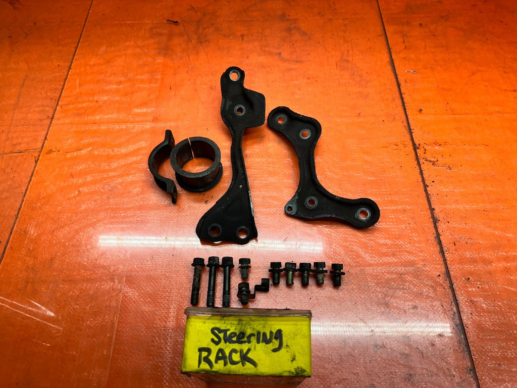 92 96 HONDA PRELUDE STEERING RACK BUSHINGS BOLTS BRACKETS OEM #3320