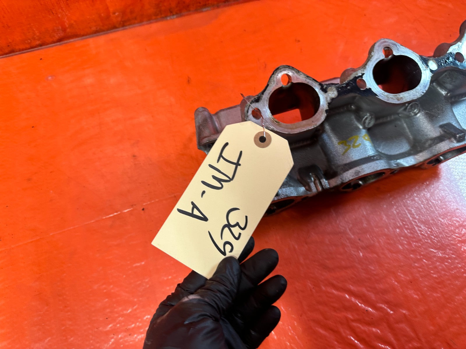 08 15 INFINITI G37 Q60 3.7L VQ37 UPPER ALUMINUM INTAKE MANIFOLD PLENUM #3298