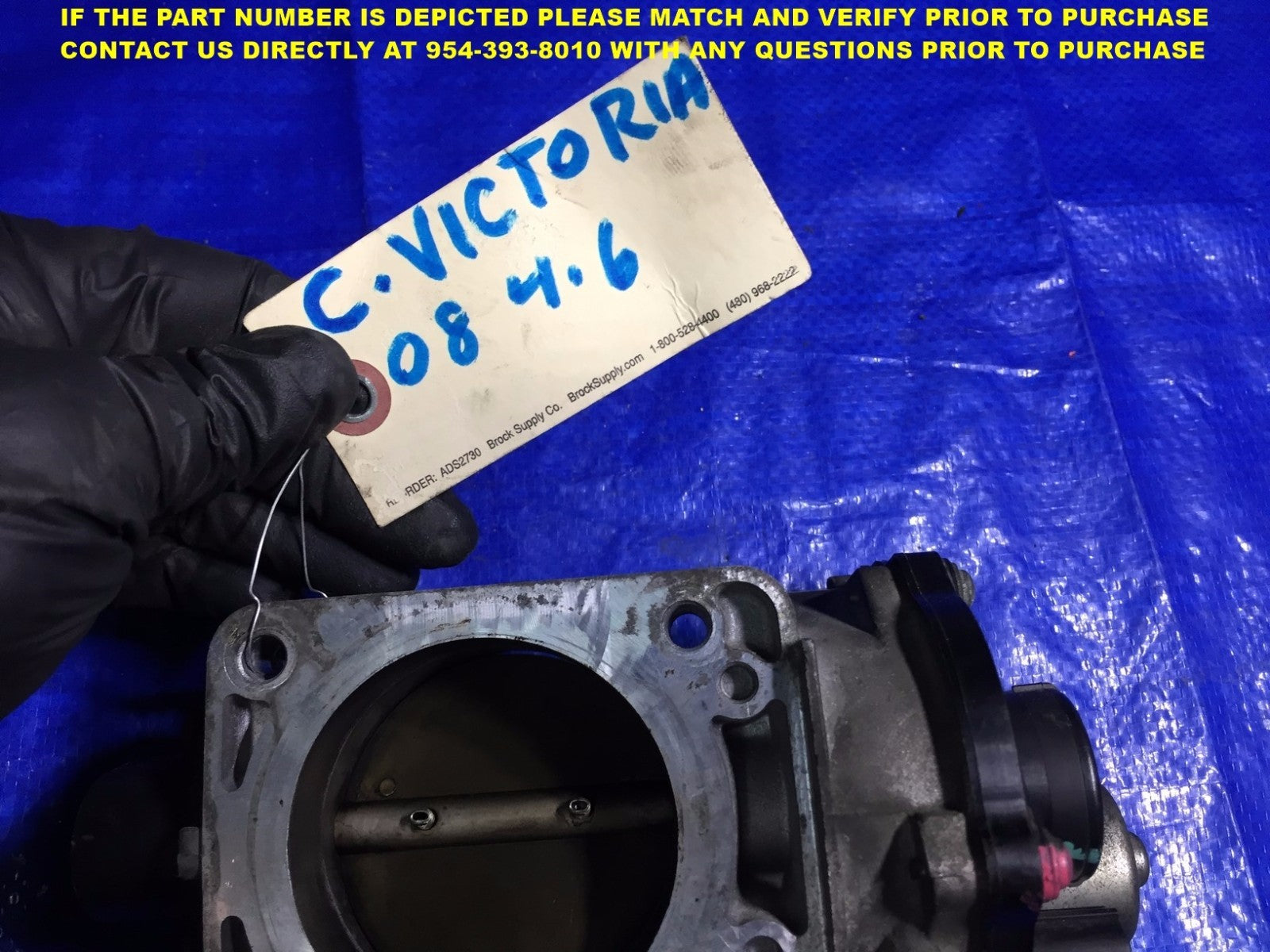 OEM 2008 CROWN VICTORIA 4.6L THROTTLE BODY ASSEMBLY2