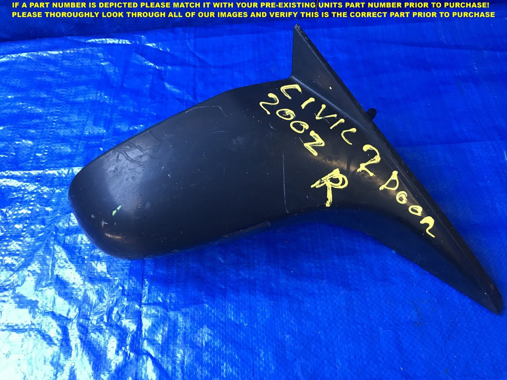 OEM 01 2002 2003 2004 2005 HONDA CIVIC SEDAN PASSENGER RIGHT SIDE VIEW MIRROR 1
