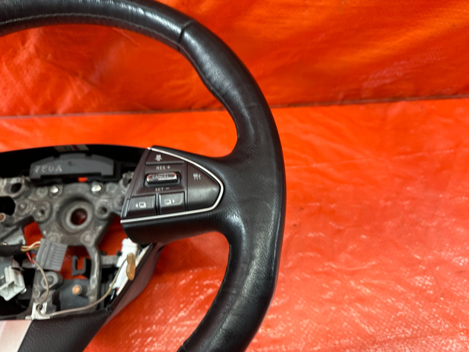 2016 16 INFINITI Q50 RED SPORT 400 RWD   STEERING WHEEL   NON HEATED   OEM #2156