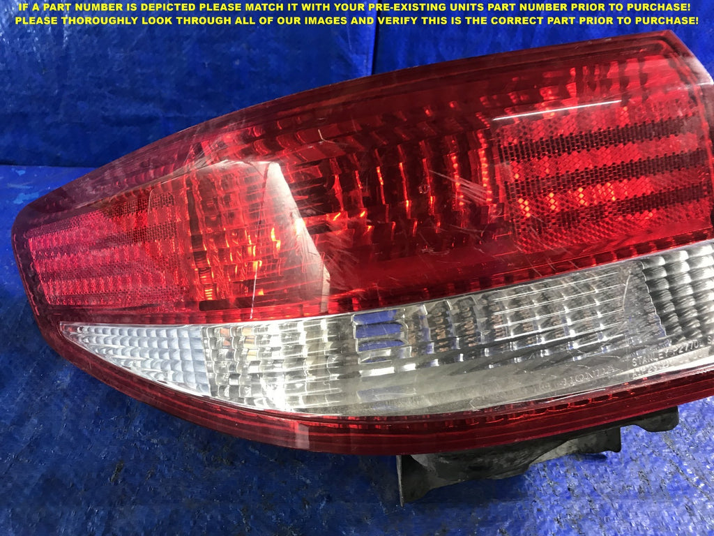 OEM 2003 2004 2005 03 04 05 HONDA ACCORD SEDAN DRIVER LEFT TAIL LIGHT2