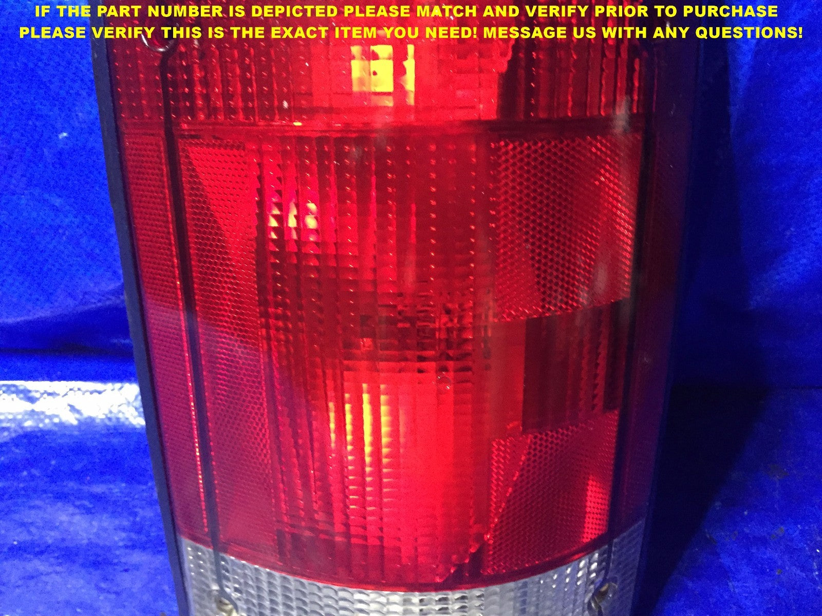 OEM 97 98 99 00 01 02 03 04 FORD E150 E250 E350 VAN PASSENGER RIGHT TAIL LIGHT R2