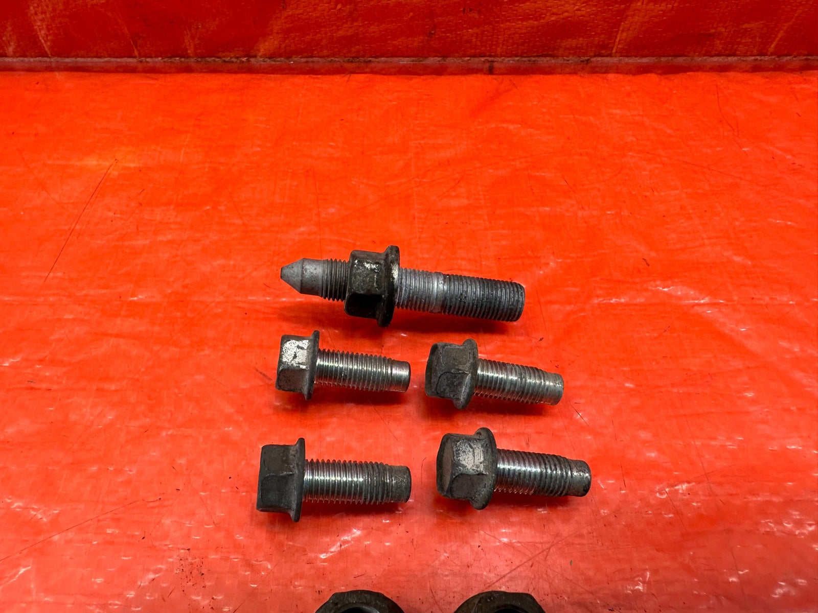 08 15 LANCER EVOLUTION X EVO 10 4B11T ENGINE MOTOR POST MOUNT BOLTS HARDWARE 2145