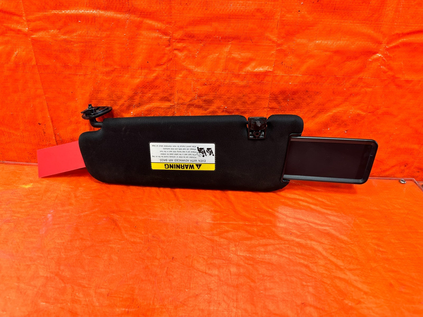 13 16 HYUNDAI GENESIS COUPE 3.8L   SUN VISOR   PASSENGER RIGHT SIDE   BLACK #3023