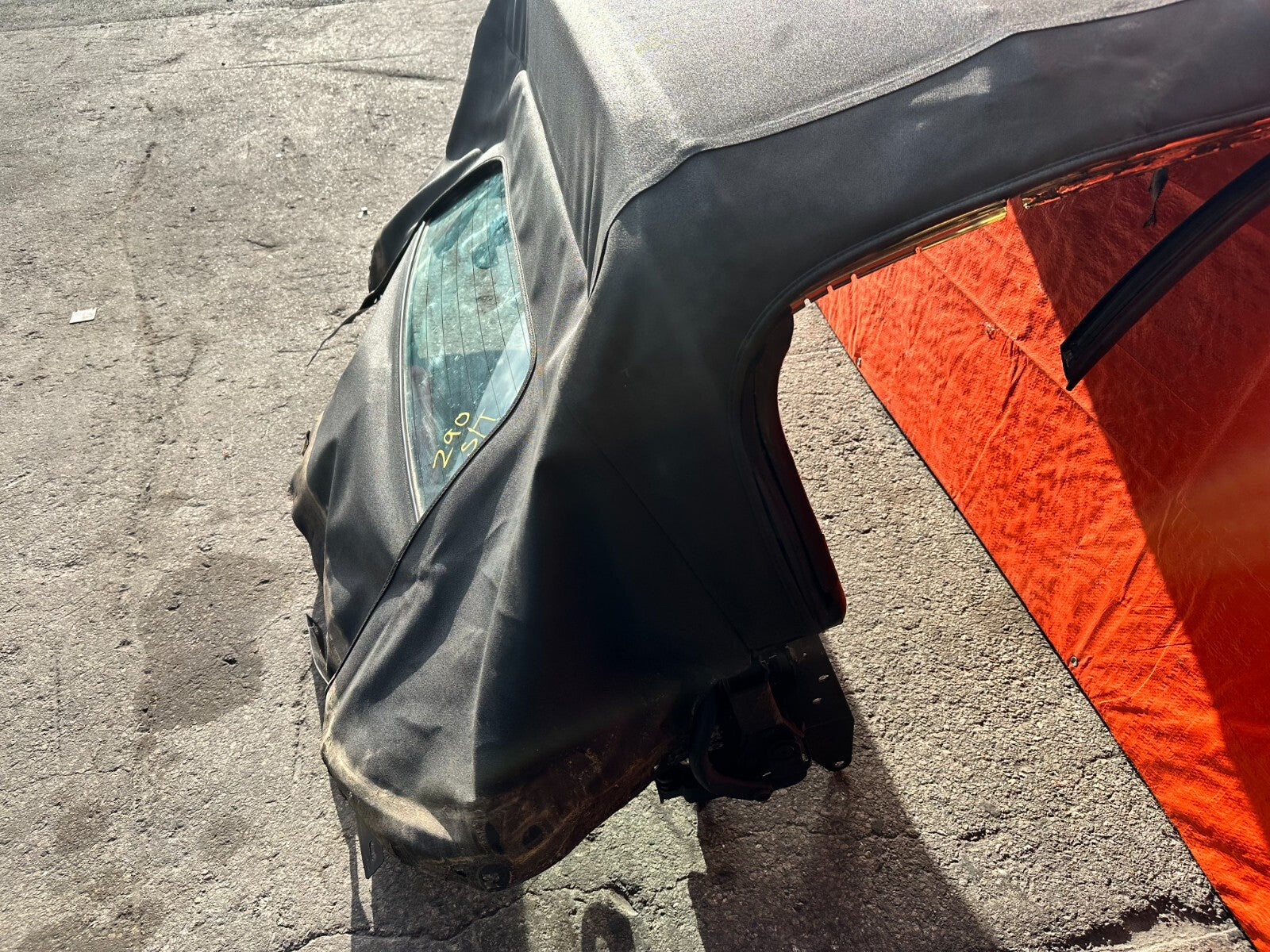 00 09 HONDA S2000   SOFT TOP CONVERTIBLE TOP W/ REAR GLASS AND MOUNTING FRAME2