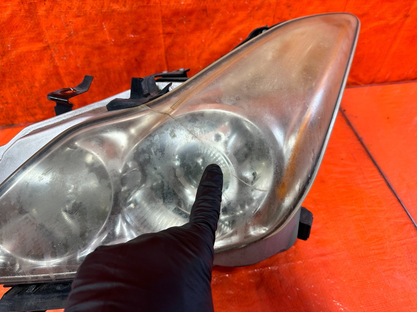 08 09 INFINITI G37 2D COUPE   LEFT HEADLIGHT  HEADLAMP W/ ALL MODULES   OEM 3202