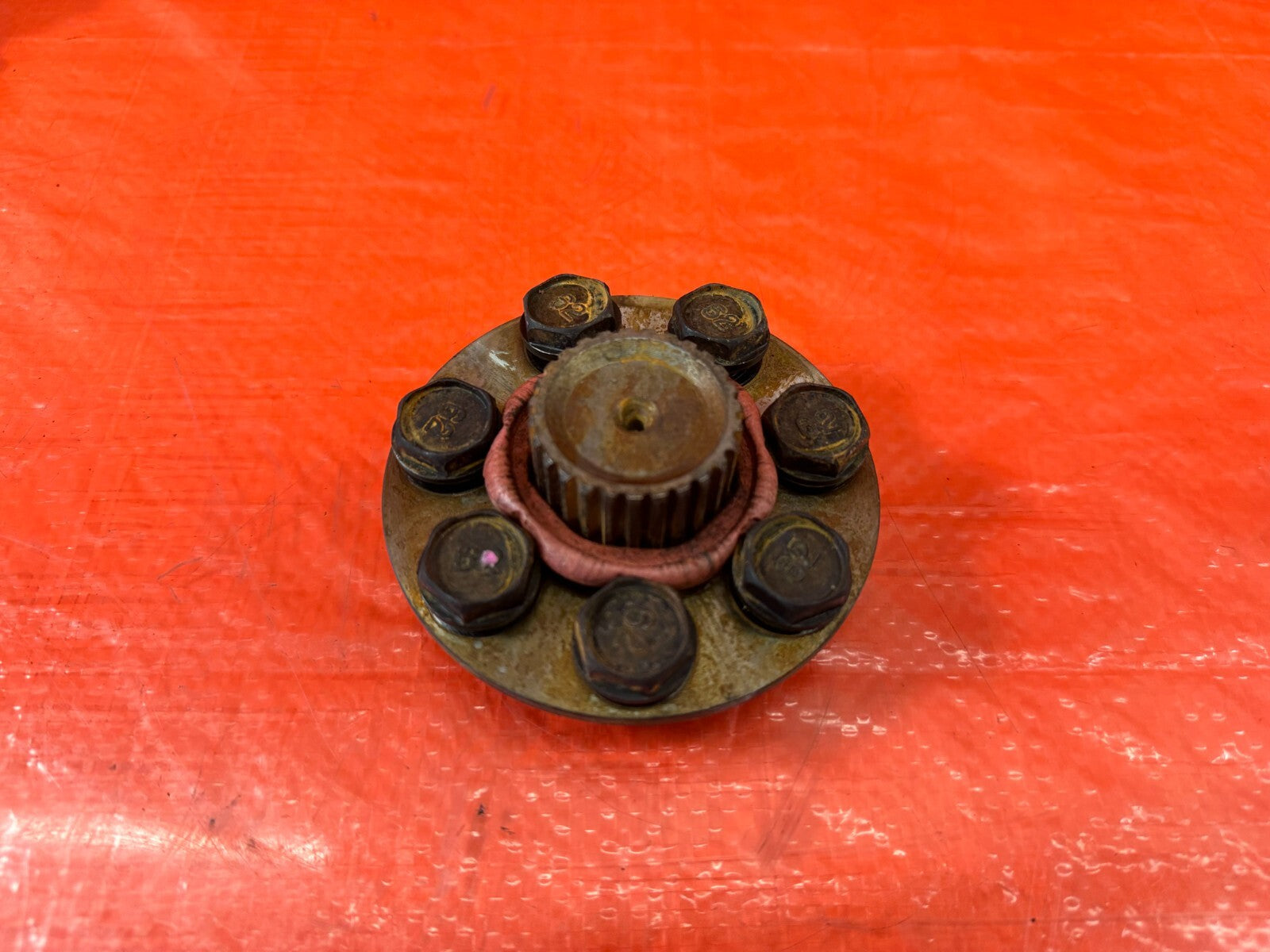 09 12 LANCER EVOLUTION X EVO 10   AUTOMATIC FLYWHEEL TORQUE CONVERTER BOLTS #2140