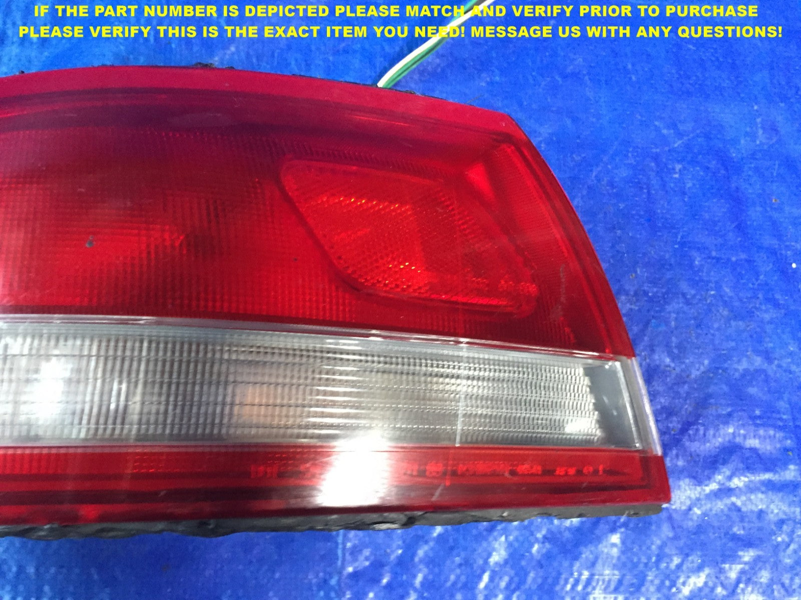 OEM 1992 1993 1994 1995 MAZDA 929   DRIVER LEFT OUTER TAIL LIGHT LAMP 4654A L LH1
