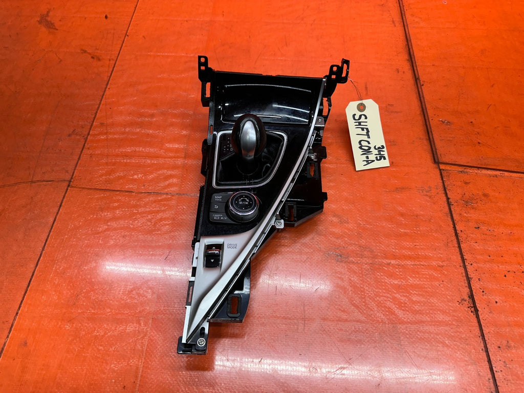 14-15 INFINITI Q50 3.7L AWD CENTER CONSOLE SHIFTER BEZEL TRIM SURROUND OEM 3450