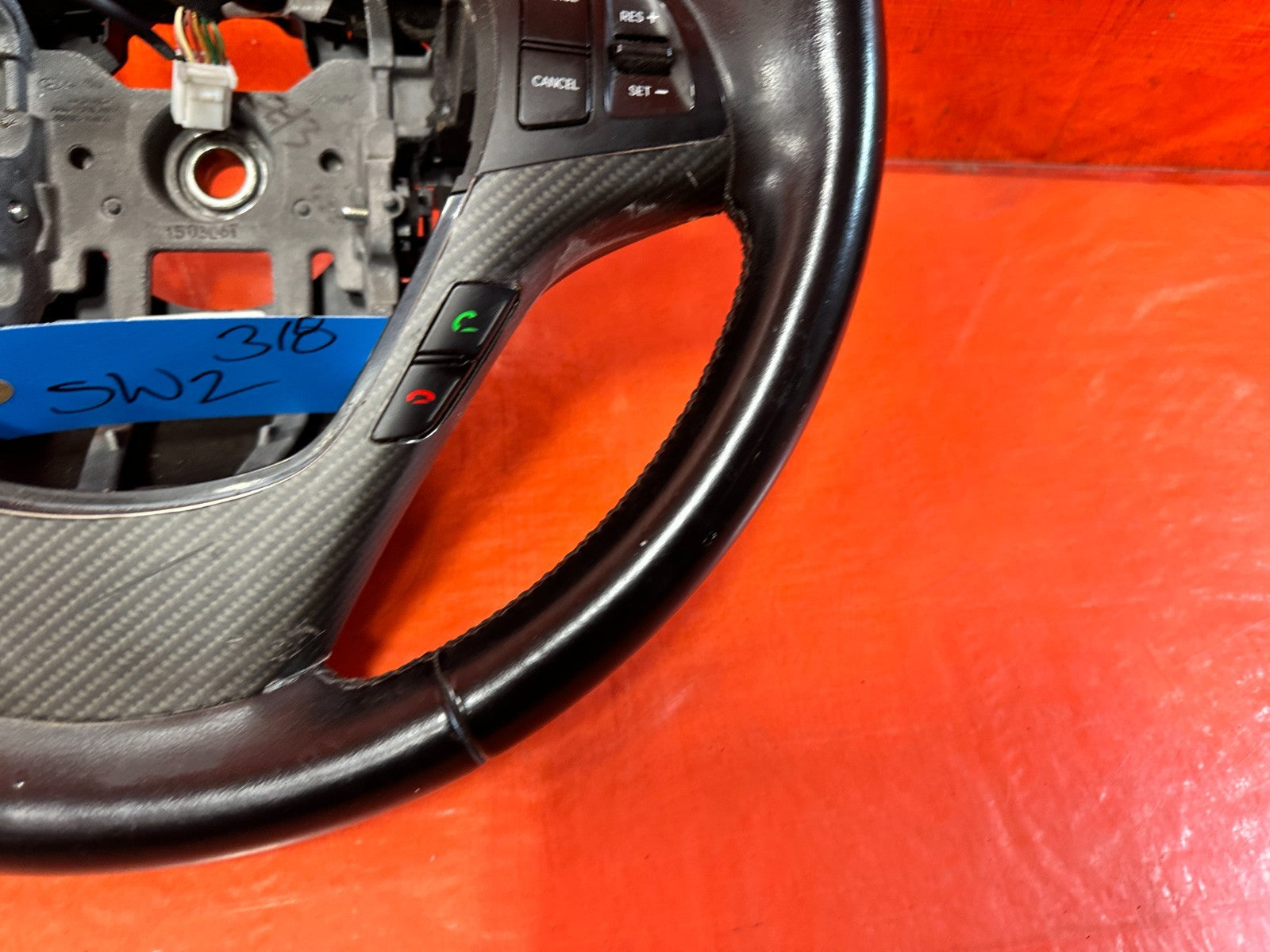 2013 13  HYUNDAI GENESIS COUPE TRACK  STEERING WHEEL W/ PADDLE SHIFTERS OEM 3182