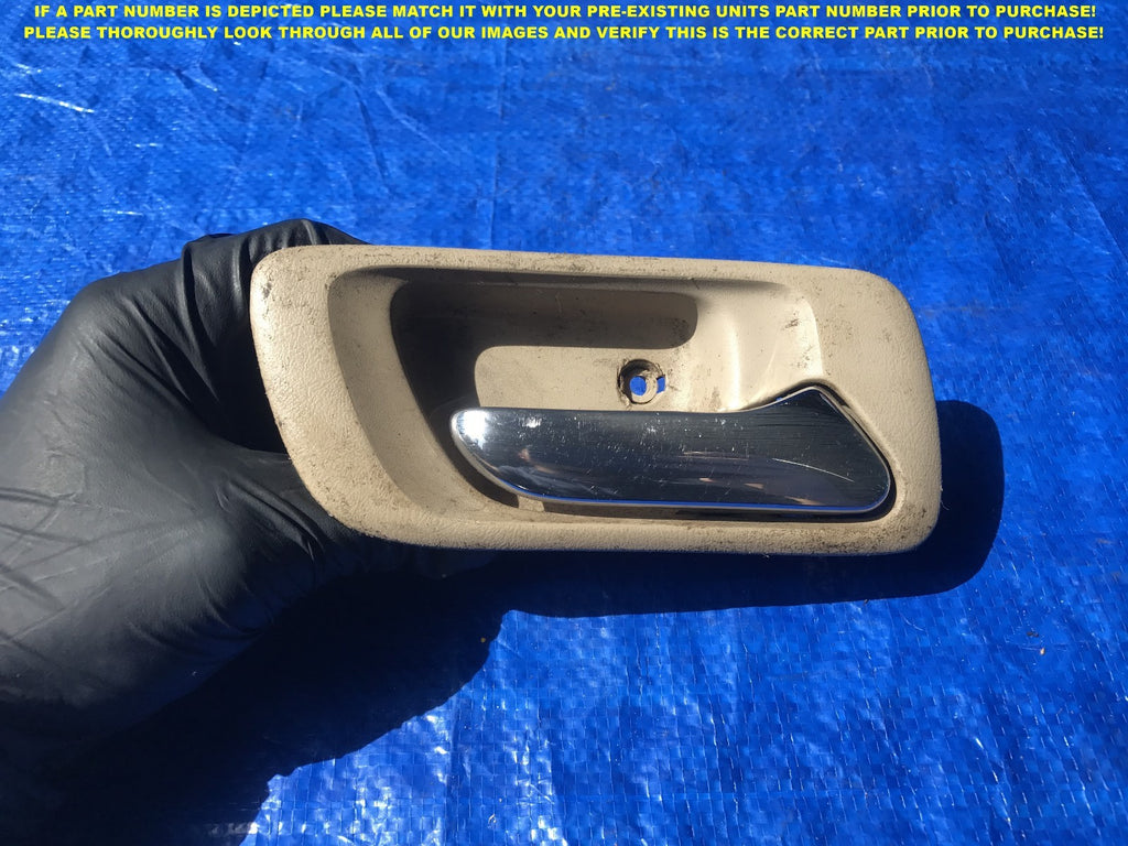 OEM 1998 1999 2000 HONDA ACCORD SEDAN PASSENGER REAR RIGHT INTERIOR DOOR HANDLE0