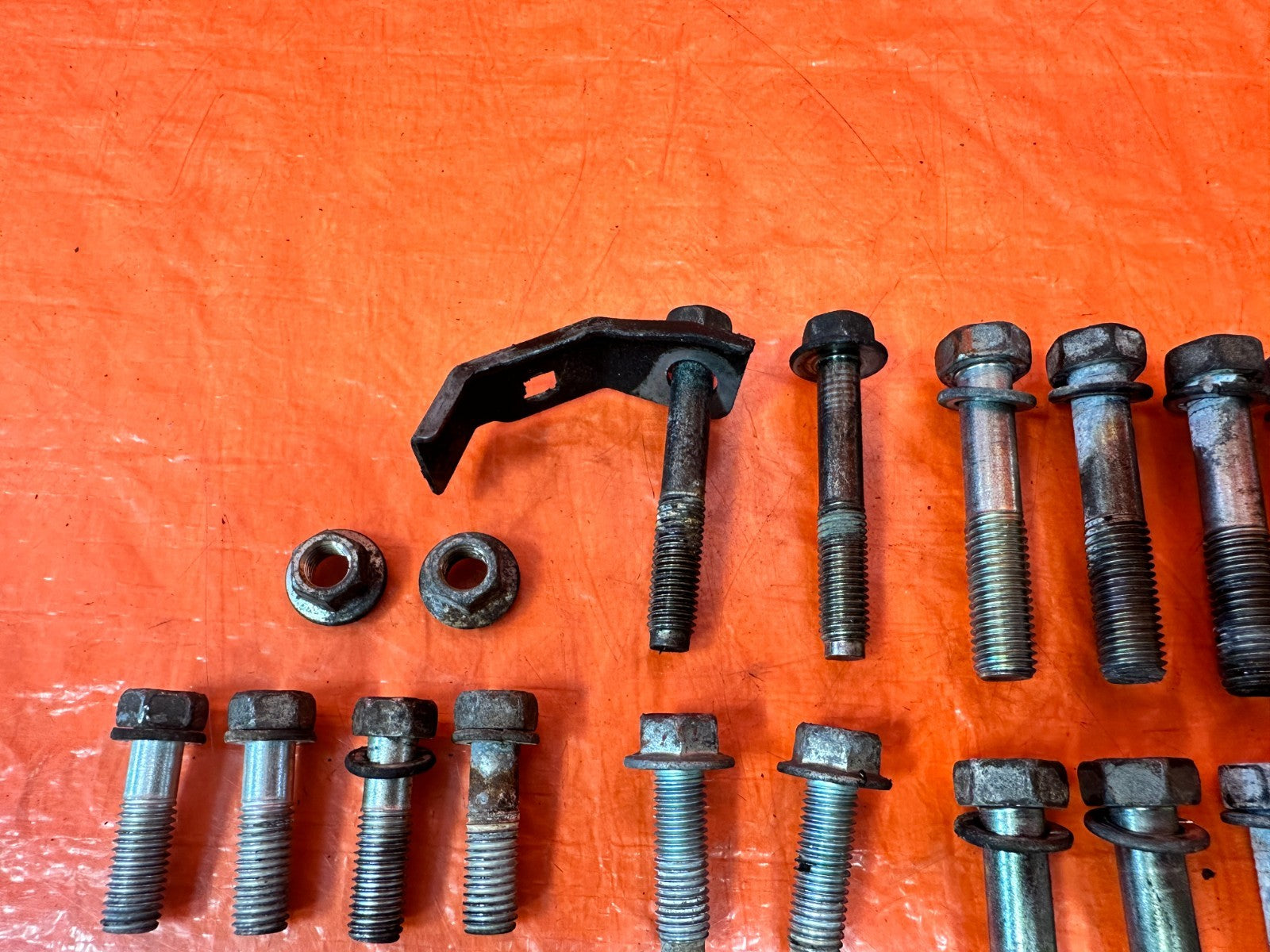 08 15 INFINITI G37 Q60 6 SPEED MANUAL TRANSMISSION BELL HOUSING BOLTS OEM #3294