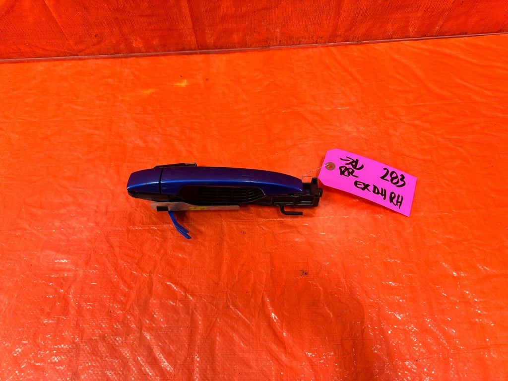 08 14 SUBARU IMPREZA WRX & STI   RIGHT REAR EXTERIOR DOOR HANDLE BLUE OEM 2830