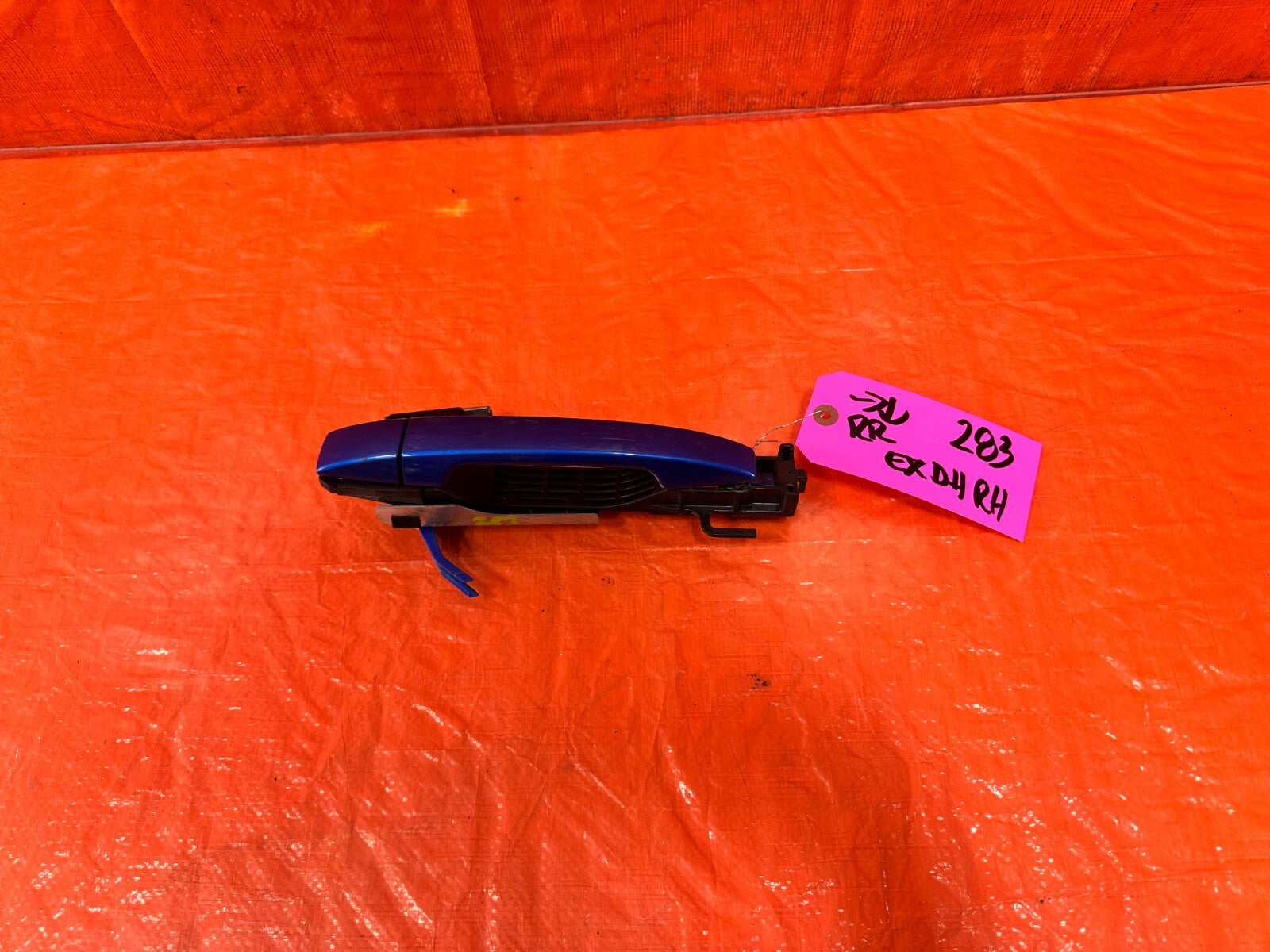 08 14 SUBARU IMPREZA WRX & STI   RIGHT REAR EXTERIOR DOOR HANDLE BLUE OEM 2830